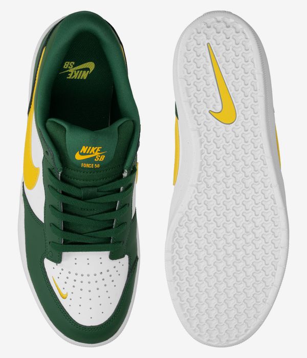 Nike SB Force 58 Premium Schoen (gorge green tour yellow white)