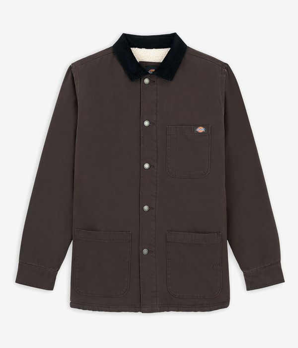 Dickies Duck High Pile Fleece Line Chore Jacket (dark brown)