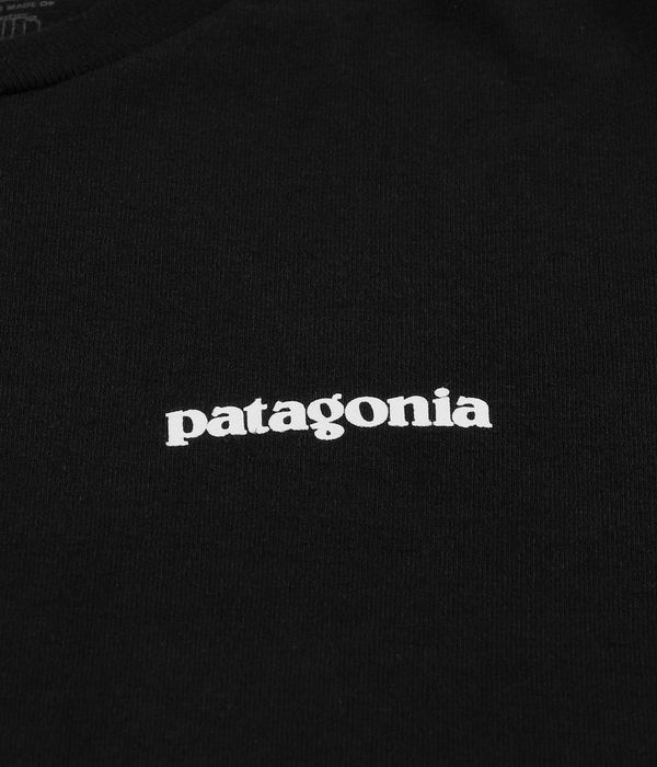 Patagonia P-6 Logo Responsibili Maglia a maniche lunghe (black 2)