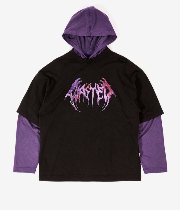 Wasted Paris Slug Age Hoodie (faded black purple)