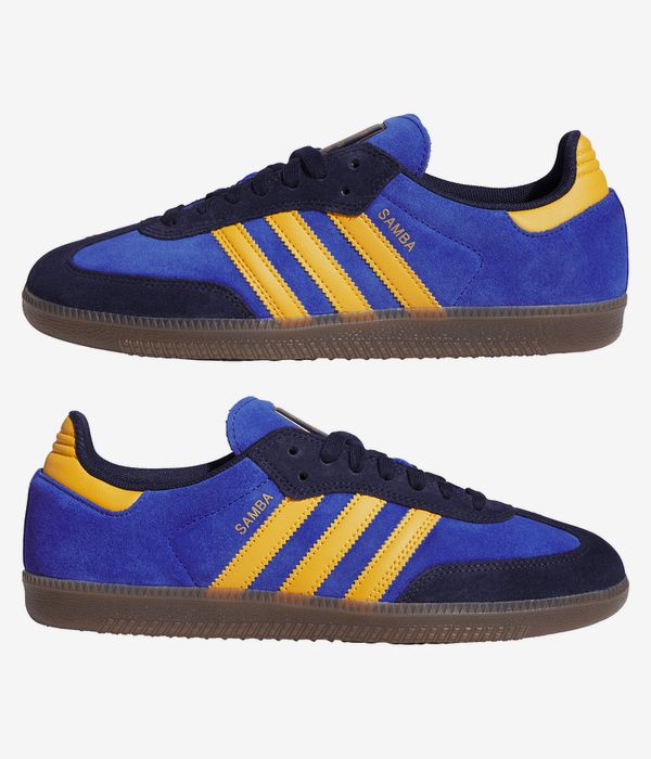adidas Skateboarding Samba ADV Chaussure (collegiate navy preloved yellow)