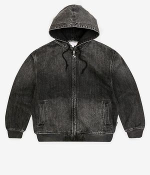 Yardsale Denim Bluza z Kapturem na Zamek (black)