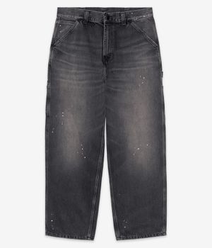 Carhartt WIP Single Knee Pant Pantalons (black destroy wash splatter)
