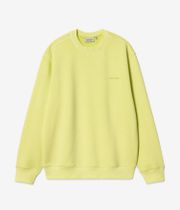 Carhartt WIP Duster Script Sweatshirt (arctic lime garment dyed)