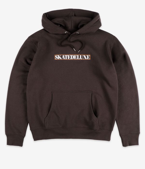 skatedeluxe Square Organic sweat à capuche (dark brown)