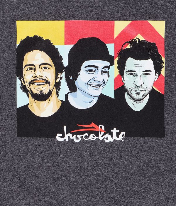 Lakai x Chocolate Portrait Camiseta (charcoal heather)