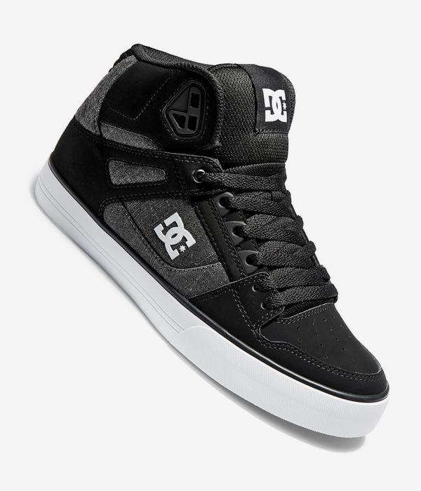 DC Shoes Men's Pure Shoes Black/White Monogram Low Top Sneaker Shoes  Clothing