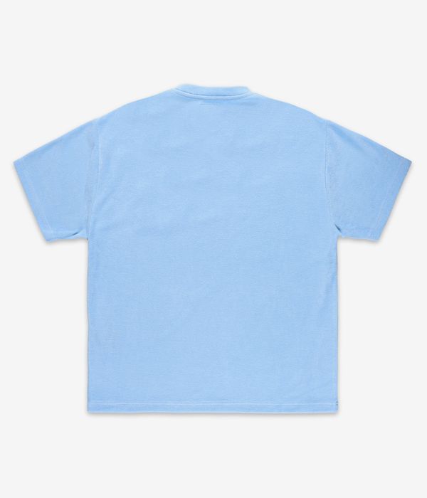 Blue Flowers Towling T-Shirty (pale blue)