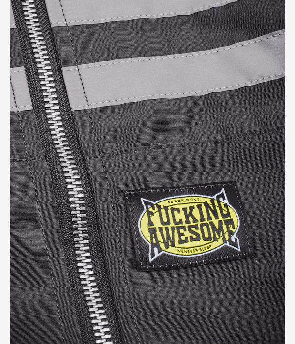 Fucking Awesome KO Striped Hoodie Jacke (black)