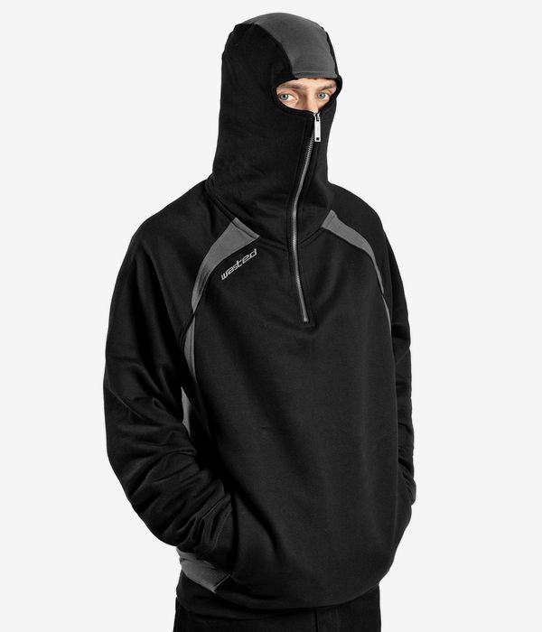 Wasted Paris Arena Zip-Hoodie (black charcoal)