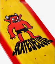 skatedeluxe Devil Shaped 9.375" Skateboard Deck (yellow red)