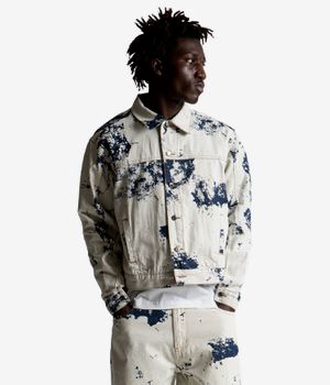 Wasted Paris Bleached Trucker Jacke (acid washed blue)