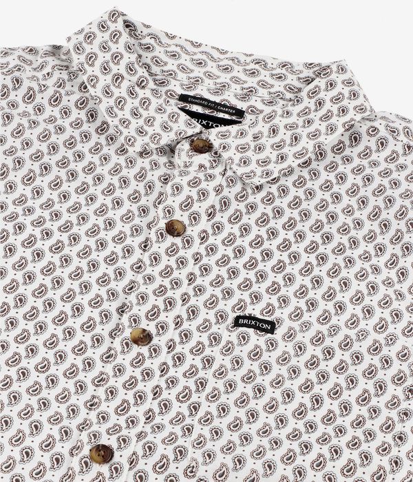 Brixton Charter Print Shirt (off white paisley)