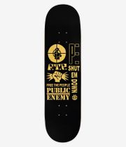Element x Public Enemy Shut em down 8.25" Skateboard Deck (black)