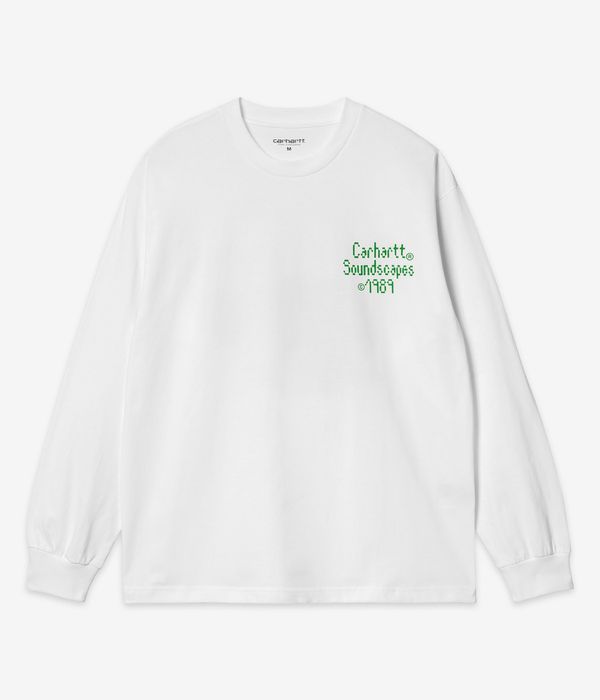 Carhartt WIP Soundface Organic Camiseta de manga larga (white)