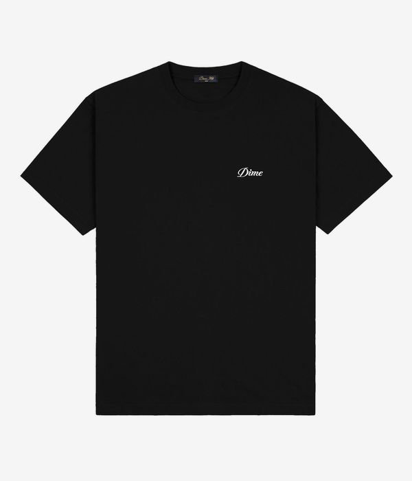 Dime Cursive Small Logo T-Shirt (black)