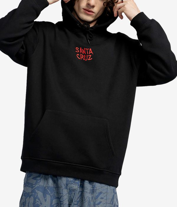 Santa cruz throwdown hand black hoodie outlet