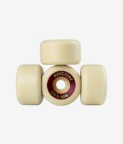 Spitfire Formula Four Lock Ins Wheels (white red) 55mm 101A 4 Pack