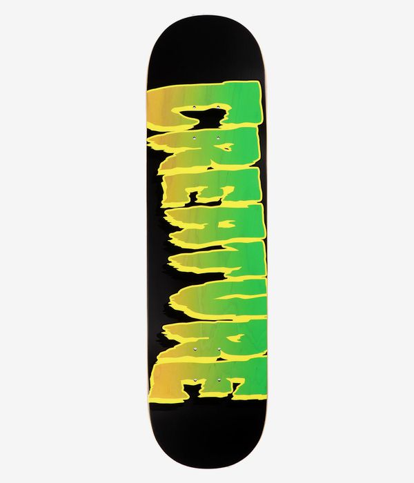 Creature Logo Outline Stumps 8.25" Skateboard Deck (black yellow)