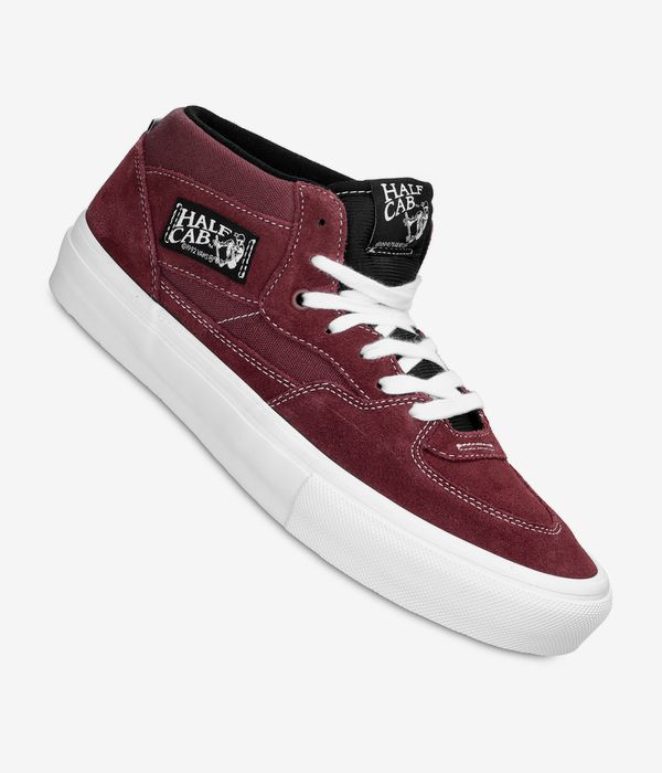 Vans Skate Half Cab Shoes (burgundy white)