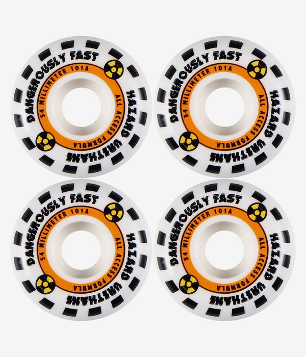 Madness Hazard Emergency Conical Roues (white orange) 54mm 101A 4 Pack