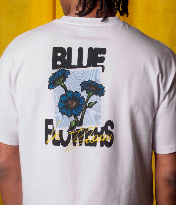 Blue Flowers In Bloom T-Shirt (white)