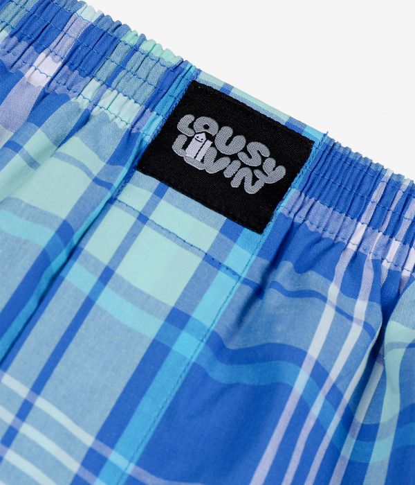 Lousy Livin Organic Check Boxershorts (port blue)