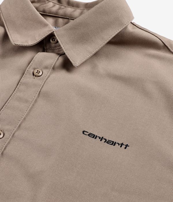 Carhartt WIP Module Script Arlington Hemd (leather black rigid)