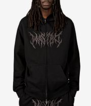 Wasted Paris Snatch Zip-Sweatshirt avec capuchon (black)