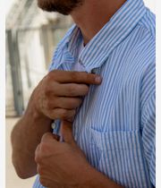 Carhartt WIP Phelps Poplin Shirt (stripe bluebird)