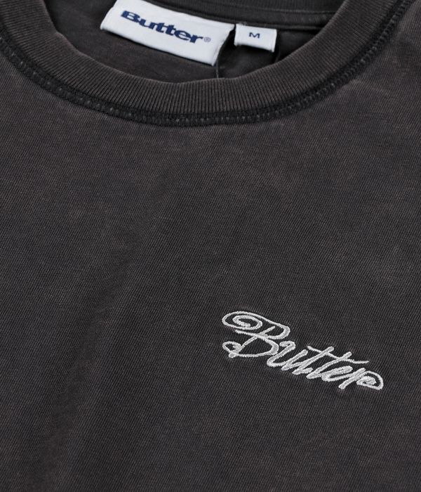Butter Goods Jive Overlock Stitch T-Shirt (distressed black)