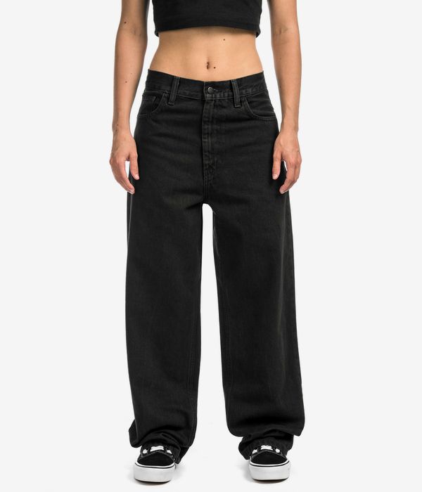Carhartt WIP W' Brandon Pant Smith Broeken women (black stone washed)