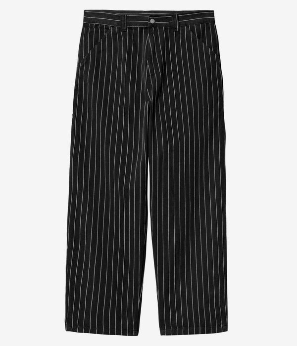 Carhartt WIP OG Single Knee Pant Fountain Jeans (seaton stripe black wax rinsed)