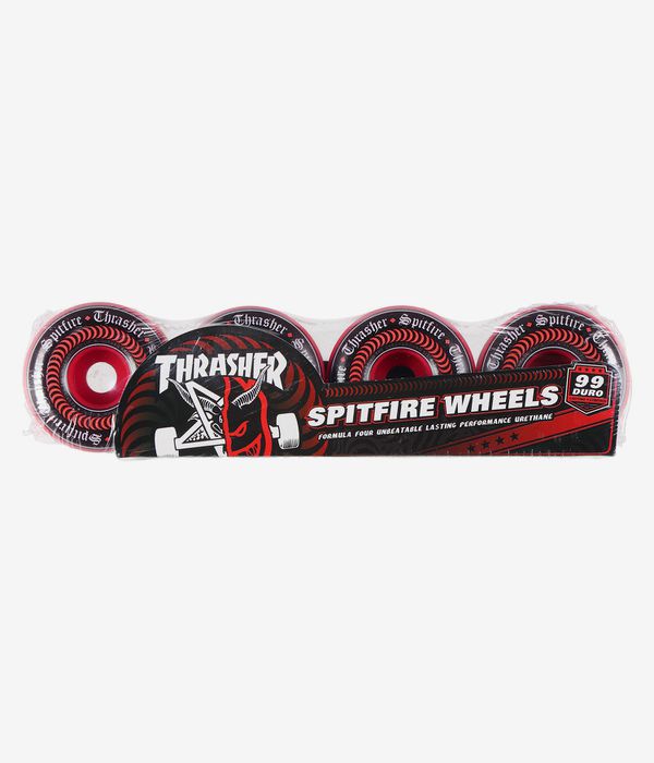 Spitfire x Thrasher Formula Four Oath Radial Full Roues (red) 58 mm 99A 4 Pack