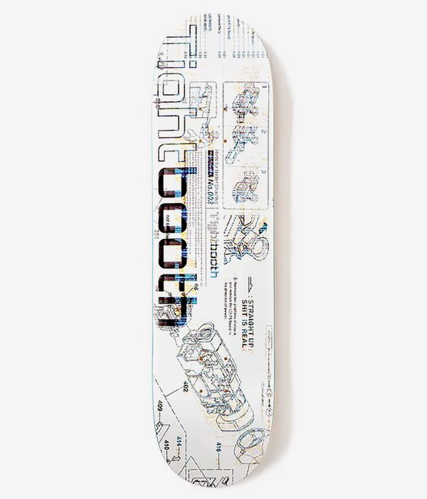 Tightbooth Analyze 1 8.25" Skateboard Deck (white)