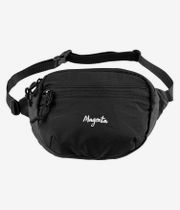 Magenta Script Banana Bag (black)