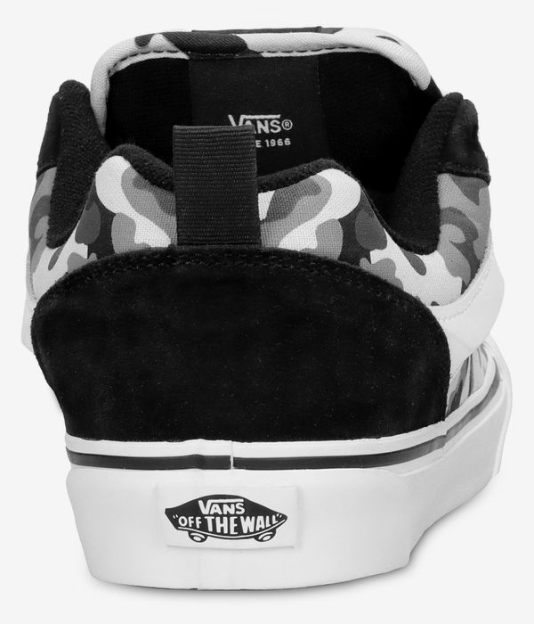 Vans Knu Skool Camo Schoen (black white)
