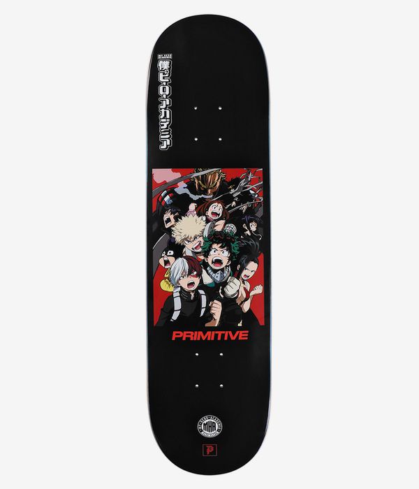 Primitive x My Hero Academia Black 8.5" Planche de skateboard