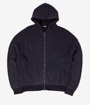Wasted Paris Pusher Knit Sudadera con cremallera (black charcoal)
