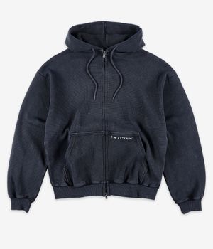 Butter Goods Waffle Zip-Hoodie (black overdye)