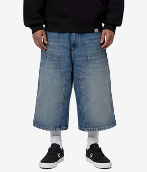 Carhartt WIP Double Knee Pant Shorts (blue old used wash)