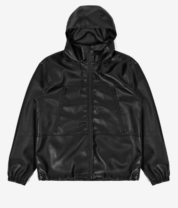 Wasted Paris Kingdom Faux Leather Windbreaker Jacke (black)