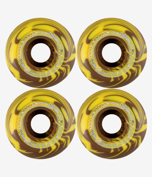 Flip Cutback Mustard Gassers Wheels (yellow) 53mm 99A 4 Pack