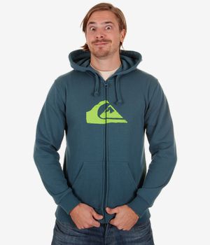 Quiksilver Corporate Logo Zip-Hoodie (indian teal)