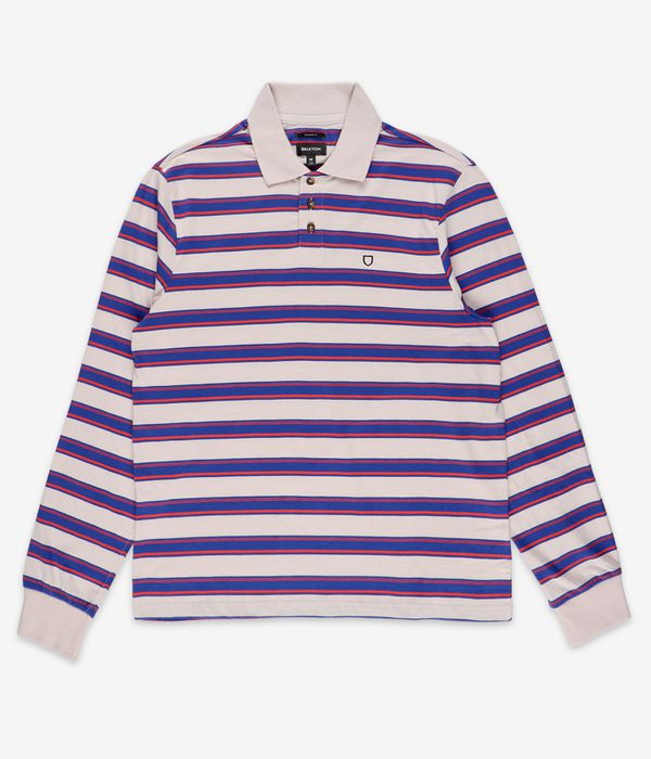 Brixton Vintage Stripe Polo-Shirt (electric blue flame whitecap)