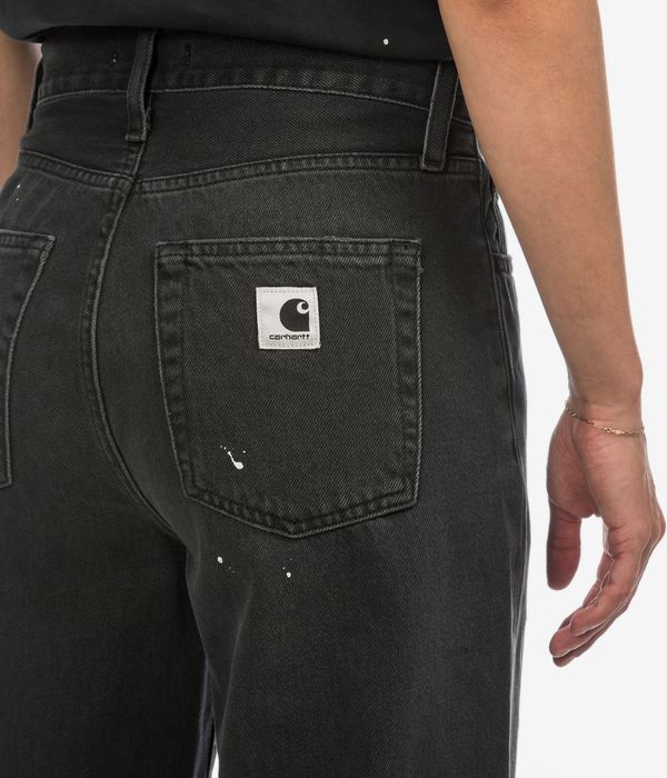 Carhartt WIP W' Arin Pant Organic Fairfield Jeans women (black destroy wash splatter)