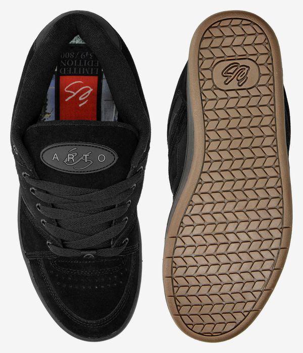 éS x Arto Accel Schoen (black charcoal)