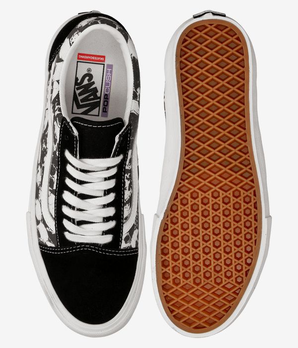 Vans Skate Old Skool Skull Pile Chaussure (black white gum)