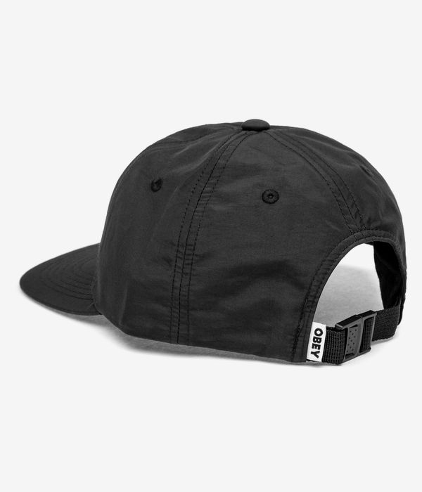 Obey Lowercase Nylon 6 Panel Cap (black)