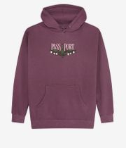 Passport Lily Of The Valley Hoodie (washed berry)